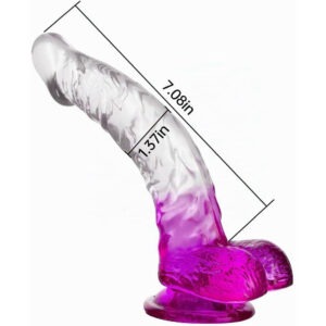 PINK Dildo Transparente 7.9" (20cm)