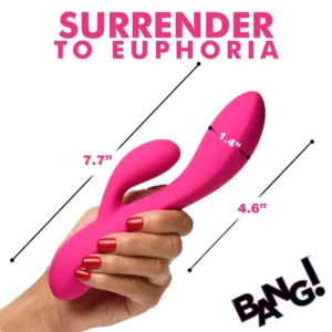Bang! 10X Flexible Silicone Rabbit - Pink
