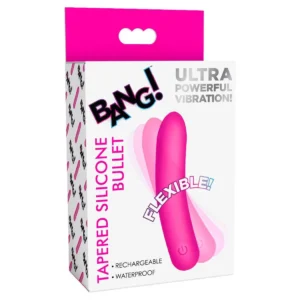 Bang! Flexible Tapered Silicone Bullet – Pink